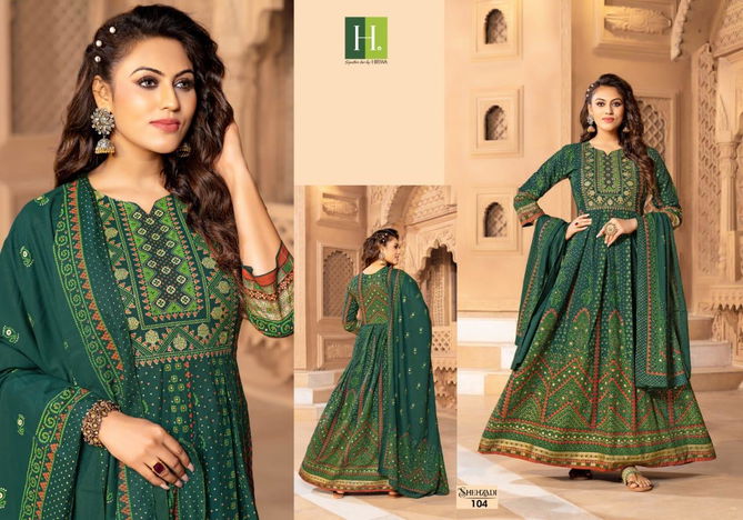 Hirwa Shehzadi Plus Size Wholesale Anarkali Kurti With Dupatta Catalog